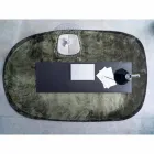 Tapis de salon ovale en polyamide avec impression numérique - Palmer Viadurini