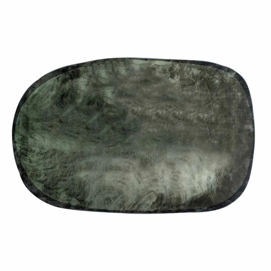 Tapis de salon ovale en polyamide avec impression numérique - Palmer Viadurini