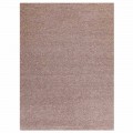 Tapis Rectangulaire Design Moderne en Soie et Coton Marron ou Crème - Kuta