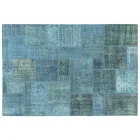 Tapis de salon artisanal patchwork noué à la main en Turquie - Raimund Viadurini