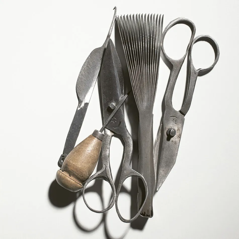 Tapis de salon artisanal patchwork noué à la main en Turquie - Raimund Viadurini