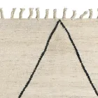 Tapis de salon en laine et coton au design géométrique moderne - Metria Viadurini