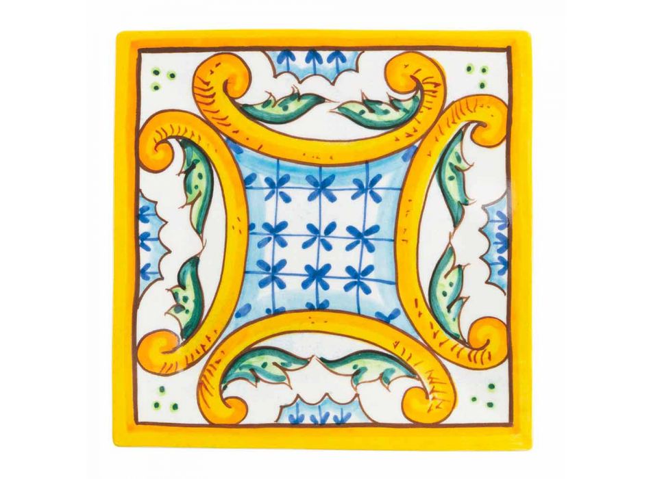 Table Élégante Colorée, Porcelaine Et Grès 18 Pièces - Carreaux Viadurini