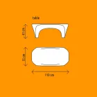 Tables basses modernes pour intérieur ou extérieur, 2 pièces - Lily by Myyour Viadurini