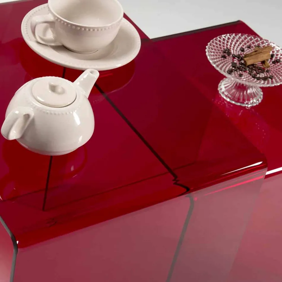 Tables design en plexiglass coloré made in Italy, Spinoso Viadurini