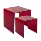 Tables design en plexiglass coloré made in Italy, Spinoso Viadurini