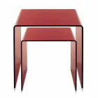 Tables design en plexiglass coloré made in Italy, Spinoso Viadurini