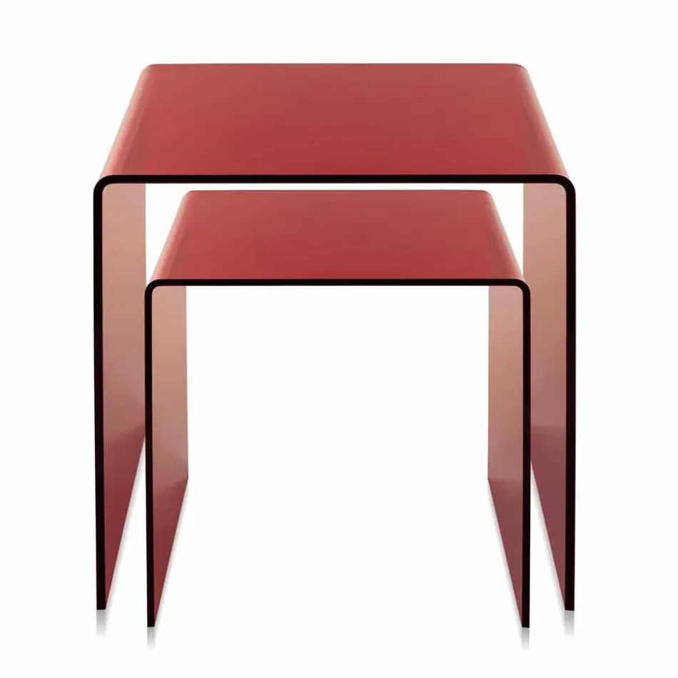 Tables design en plexiglass coloré made in Italy, Spinoso Viadurini