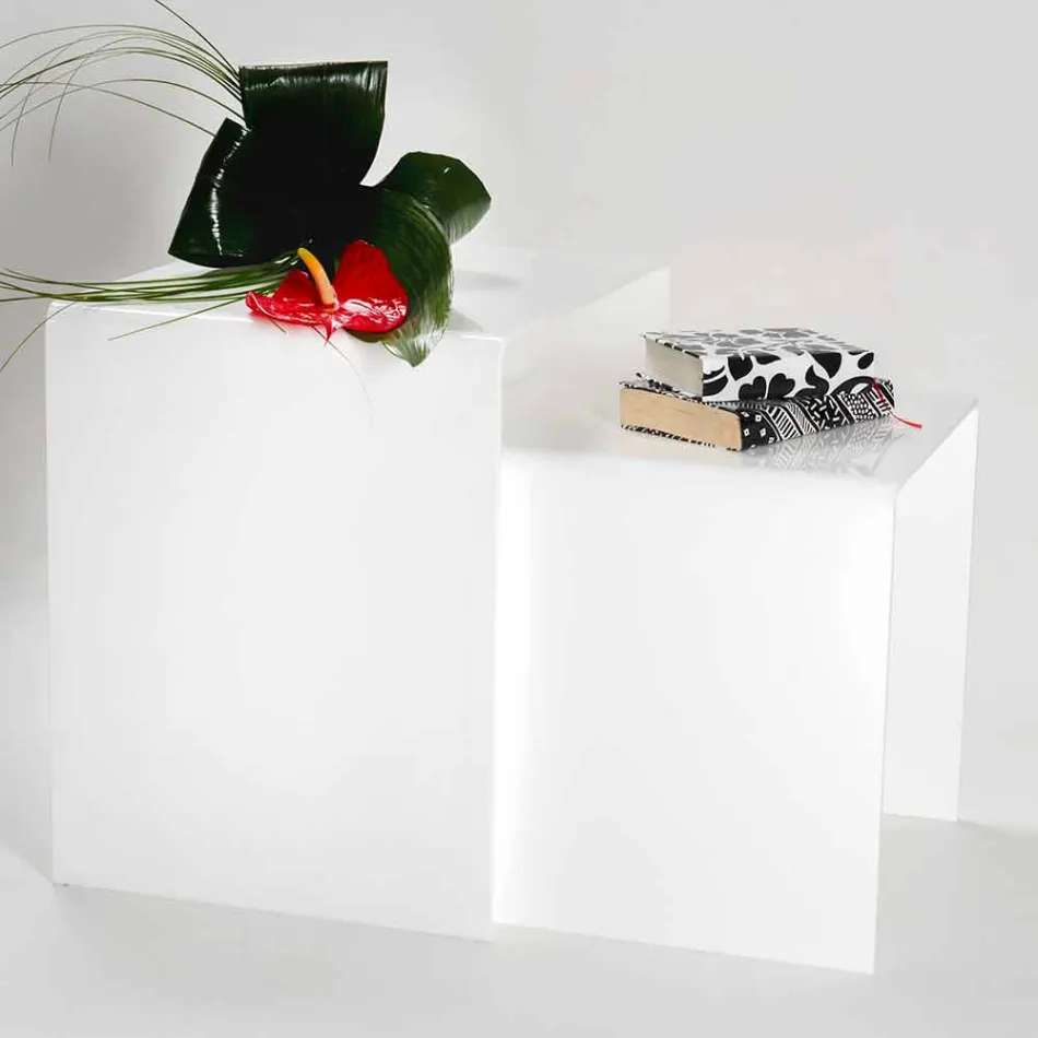 Tables design en plexiglass coloré made in Italy, Spinoso Viadurini