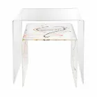 Tables design en plexiglass coloré made in Italy, Spinoso Viadurini