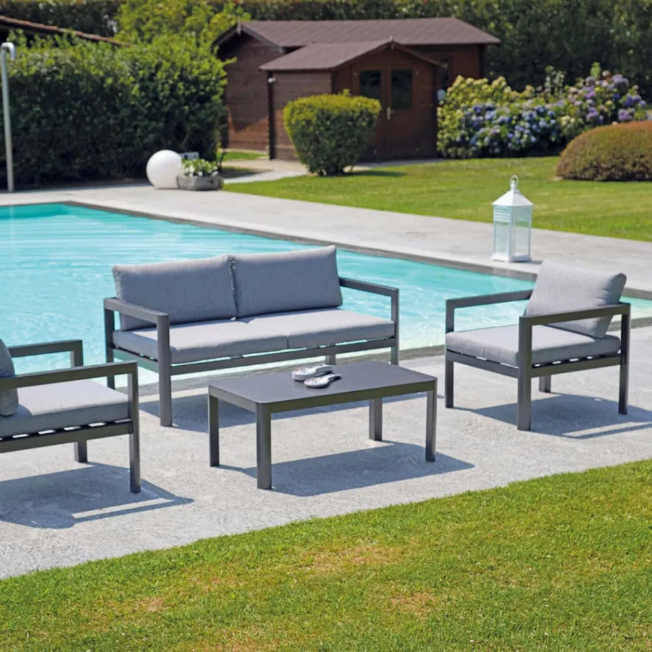 Table de jardin 100x55 cm en aluminium avec différentes finitions - Mickey Mouse Viadurini