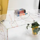 Table de bridge moderne en plexiglas fabriquée en Italie, Bolly Viadurini