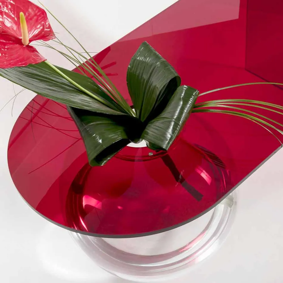 Table de bridge moderne en plexiglas fabriquée en Italie, Bolly Viadurini