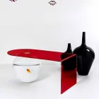 Table de bridge moderne en plexiglas fabriquée en Italie, Bolly Viadurini