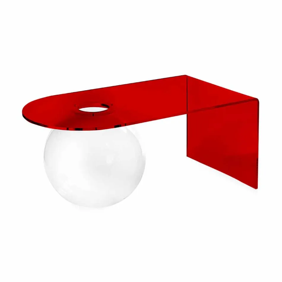 Table de bridge moderne en plexiglas fabriquée en Italie, Bolly Viadurini