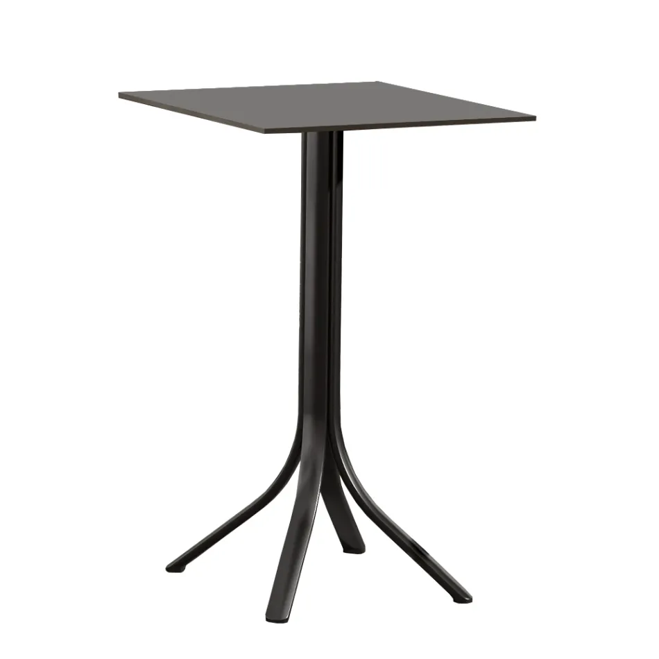 Table de bar haute d'extérieur à 4 pieds en aluminium en 2 couleurs - Filomena Viadurini