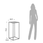 Table Basse Haute en Acier - Osmio Viadurini