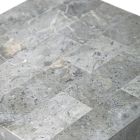 Table basse haute en finition gris pierre fossile - Floride Viadurini