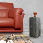 Table basse haute en finition gris pierre fossile - Floride Viadurini