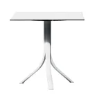 Table de bar d'extérieur avec 3 pieds inclinables en aluminium en 2 finitions - Filomena Viadurini