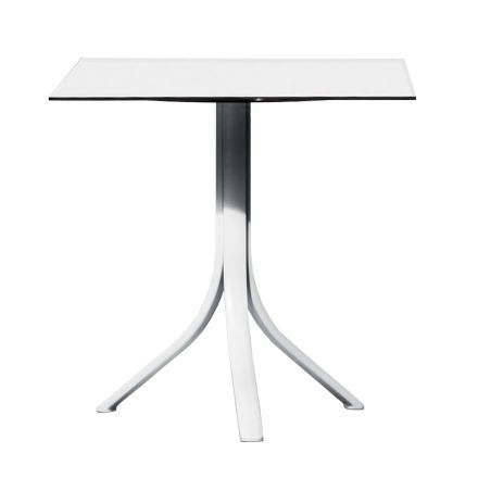 Table de bar d'extérieur avec 3 pieds inclinables en aluminium en 2 finitions - Filomena Viadurini