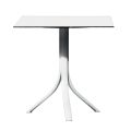 Table de bar d'extérieur avec 3 pieds inclinables en aluminium en 2 finitions - Filomena