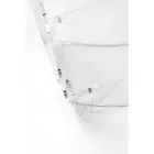 Table de chevet basse en plexiglas transparent Made in Italy - Alamain Viadurini