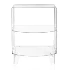 Table de chevet basse en plexiglas transparent Made in Italy - Alamain Viadurini