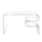 Table basse Dennis en plexiglas transparent, fabriquée en Italie Viadurini
