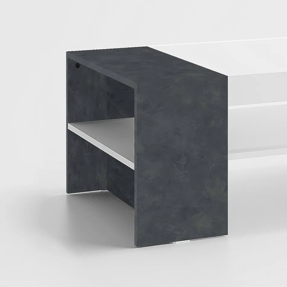 Table basse de salon en bois blanc 3 finitions - Rames Viadurini