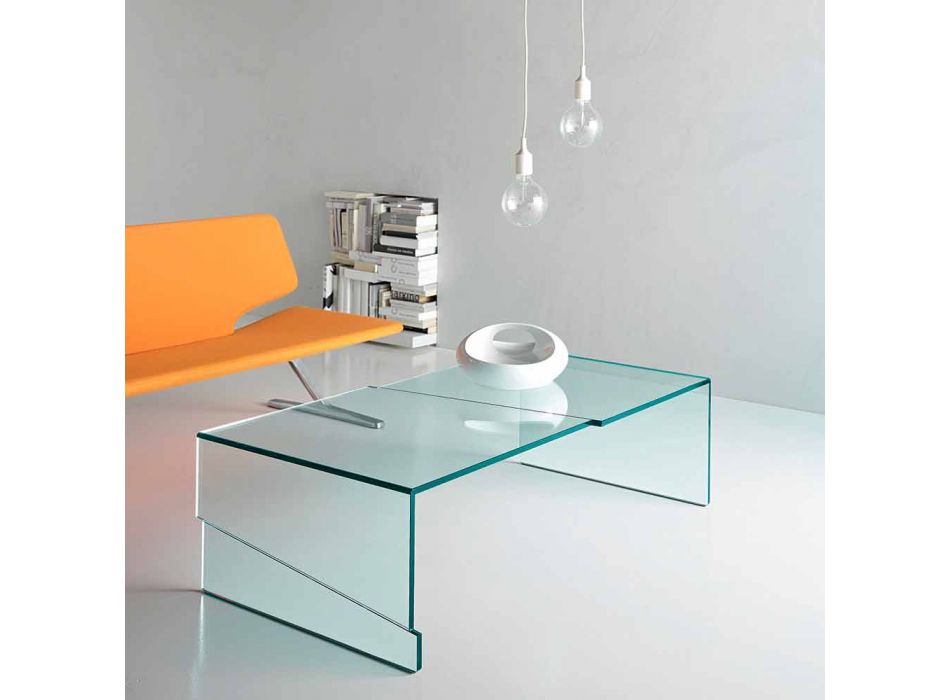 Table basse de salon design en verre moderne de luxe