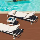 Table basse d'extérieur moderne en aluminium et stratifié - Carmine2 Viadurini