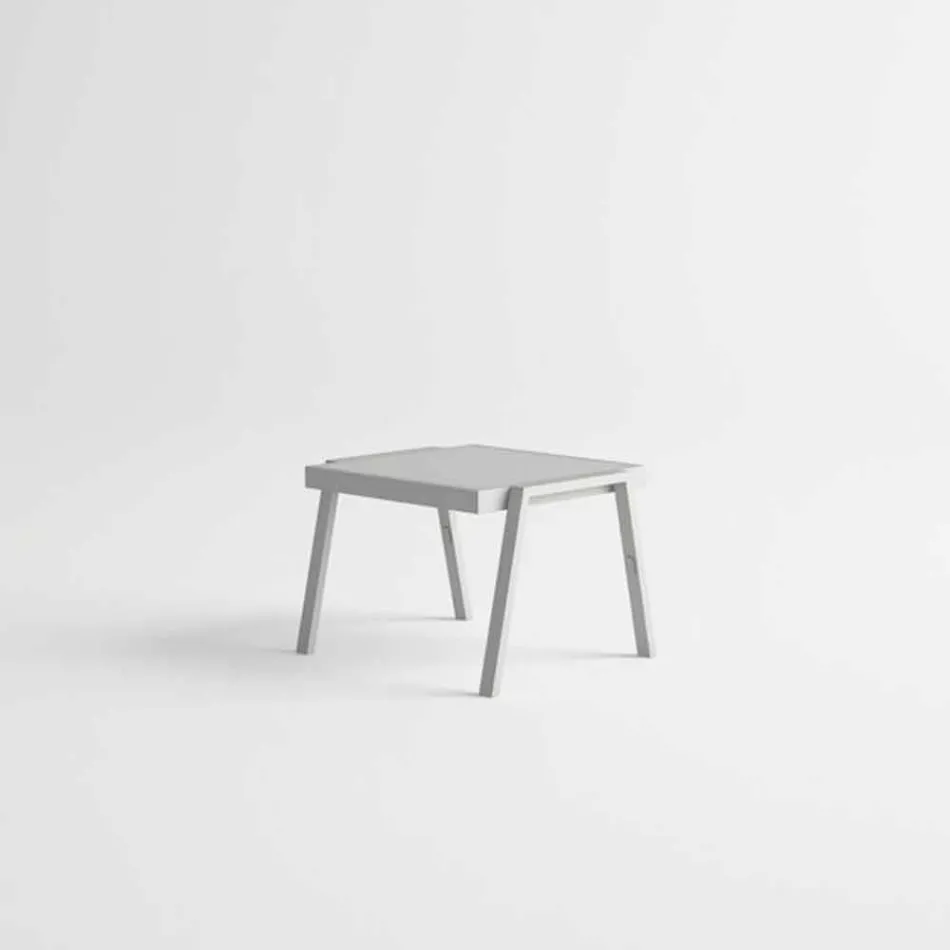 Table basse d'extérieur moderne en aluminium et stratifié - Carmine2 Viadurini