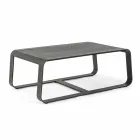 Table basse d'extérieur en aluminium peint blanc ou anthracite - Aniello Viadurini