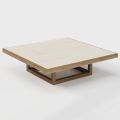 Table basse de jardin avec plateau en dalles de grès Made in Italy - Bresson