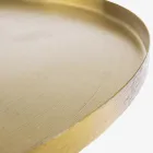 Table Basse Design en Acier Plaqué Laiton - Kakta Viadurini