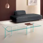 Table basse en verre extra-clair 2 tailles Made in Italy - Random Viadurini