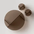 Table basse Laris en verre bronze au design raffiné, fabriquée en Italie Viadurini