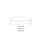 Table basse Laris en verre bronze au design raffiné, fabriquée en Italie Viadurini
