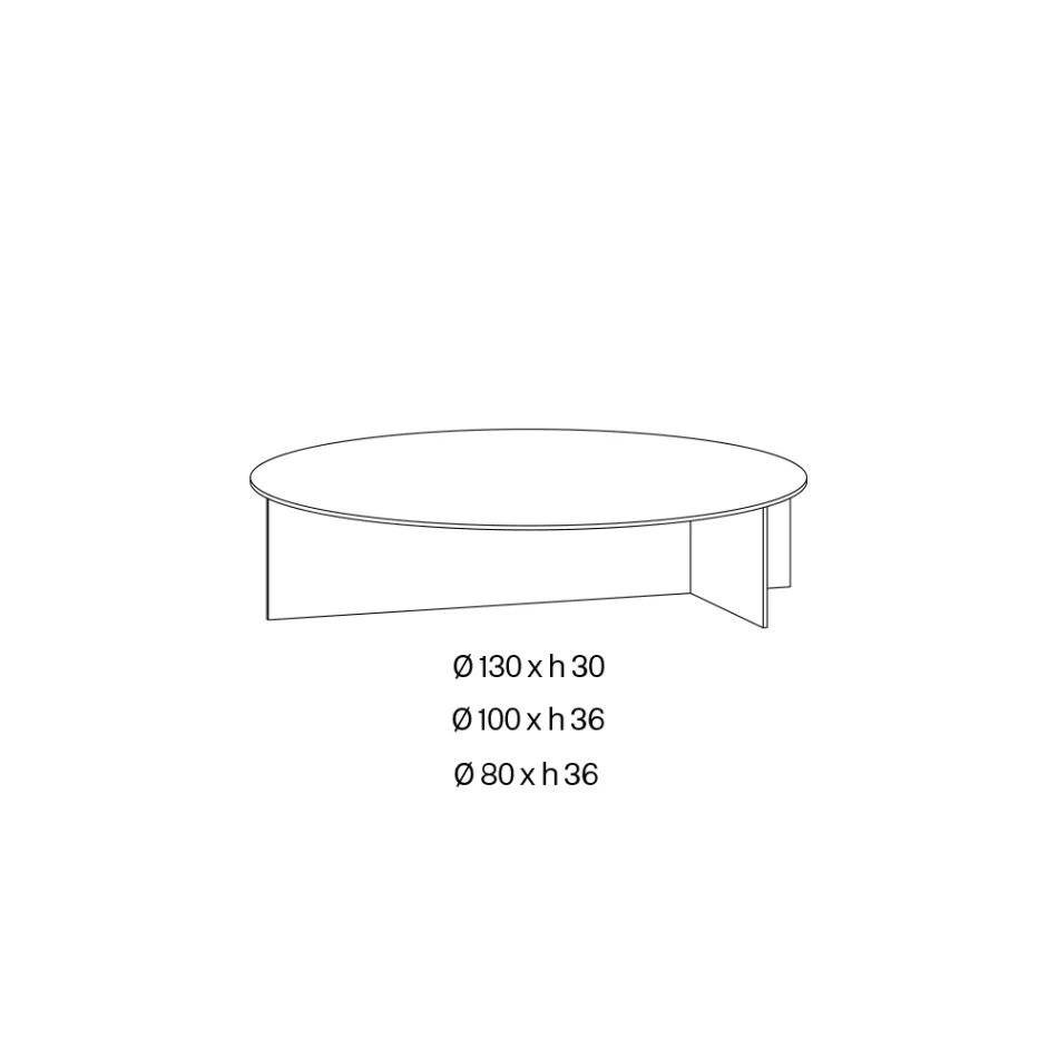 Table basse Laris en verre bronze au design raffiné, fabriquée en Italie Viadurini