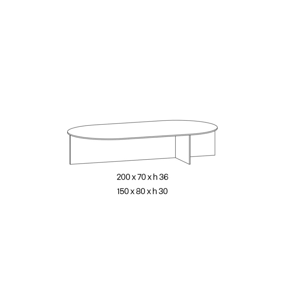 Table basse Laris en verre bronze au design raffiné, fabriquée en Italie Viadurini