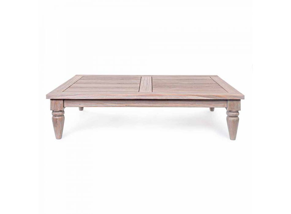 Homemotion - Table basse d'extérieur Nusadua Natural Low Teak Design Viadurini