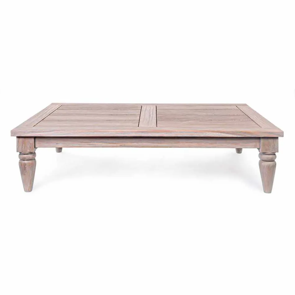 Homemotion - Table basse d'extérieur Nusadua Natural Low Teak Design Viadurini