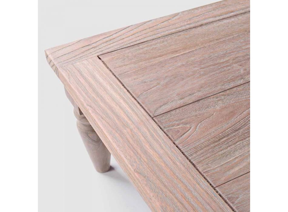 Homemotion - Table basse d'extérieur Nusadua Natural Low Teak Design Viadurini