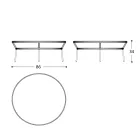 Table Basse Plateau Hpl ou Céramique Made in Italy - Emmacross by Varaschin Viadurini