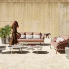 Table Basse Plateau Hpl ou Céramique Made in Italy - Emmacross by Varaschin Viadurini