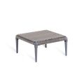 Table basse d'extérieur carrée basse en aluminium et WaProLace Made in Italy - Marissa