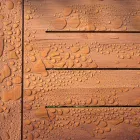 Table basse carrée basse pour salon extérieur en bois naturel ou noir - Suzana Viadurini