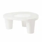 Table basse Low Slide Lita Table en polyéthylène et verre fabriqué en Italie Viadurini