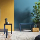 Table basse carrée design en métal en 2 tailles - Josyane Viadurini